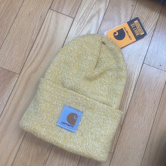 ❤️NEW❤️ HEATHER YELLOW Carhartt watch Beanie New with Tags - Picture 6 of 6